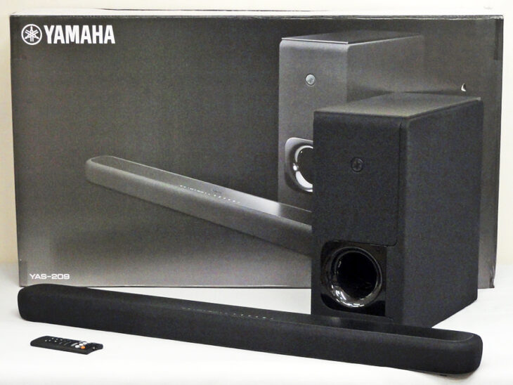 東京都練馬区でYAMAHA【YAS-209】ヤマハ サウンドバー フロントサラウンドシステム Alexa搭載 HDMI Bluetooth接続 2022年製 元箱付き を買取させていただきました。