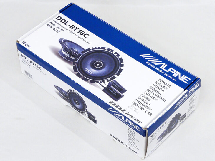 東京都中野区でALPINE【DDL-RT16C】アルパイン 16cm コアキシャル2ウェイスピーカー 160W 車載用スピーカー カースピーカー カーオーディオ 未使用品を買取させていただきました。